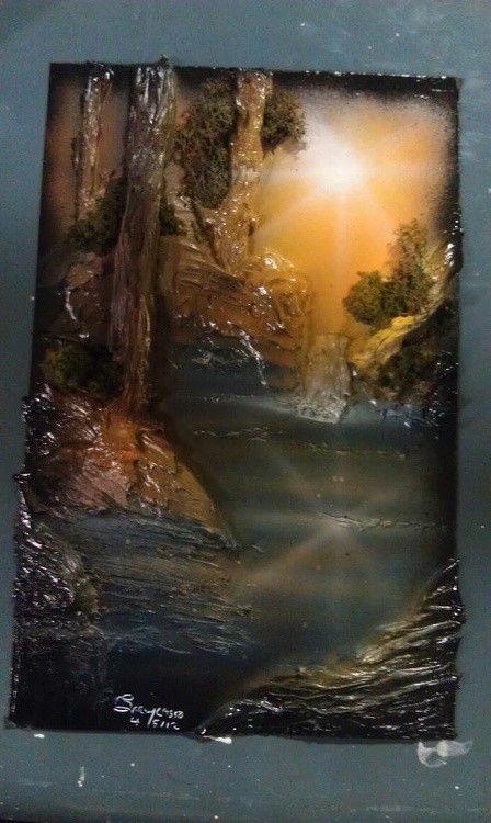 a spraypainting using mostly all 3d technique