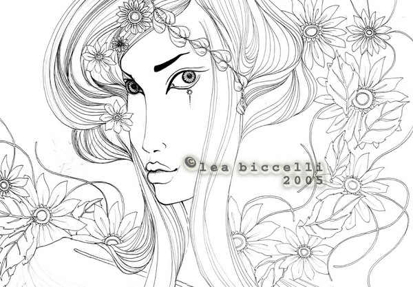 The floweriness girl