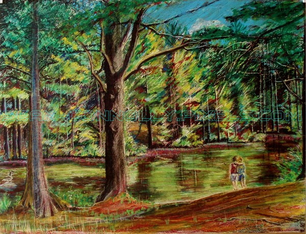 Sisters At Wason Pond