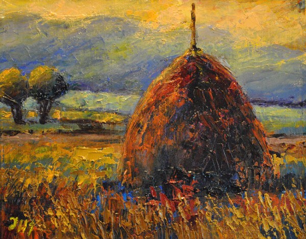 Hay stack. Diptych. Part 2.