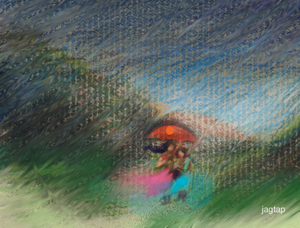 in the rain