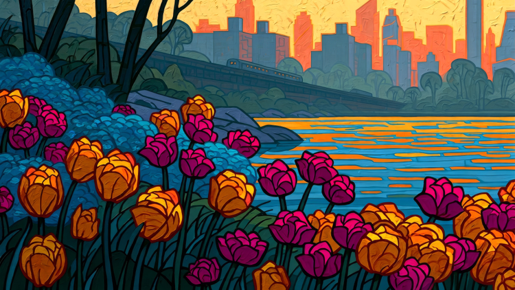 ART DECO TULIPS