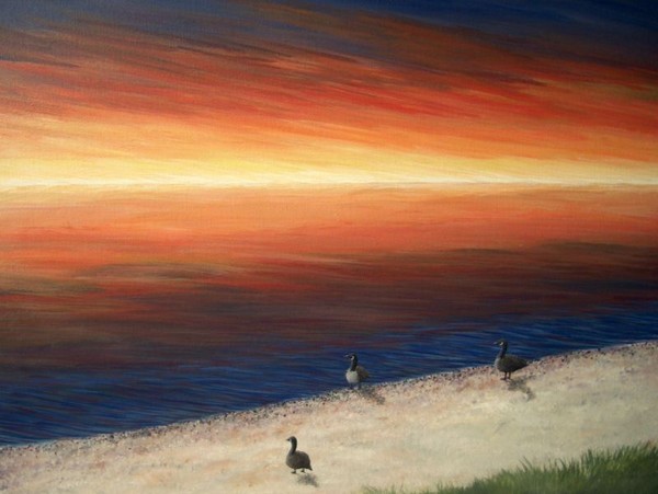Gentle Sunset, 16 x 20