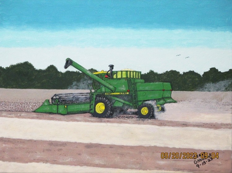 J, D. 7700 4 Wheel Drive Diesel Combine - 1970s - 1980s