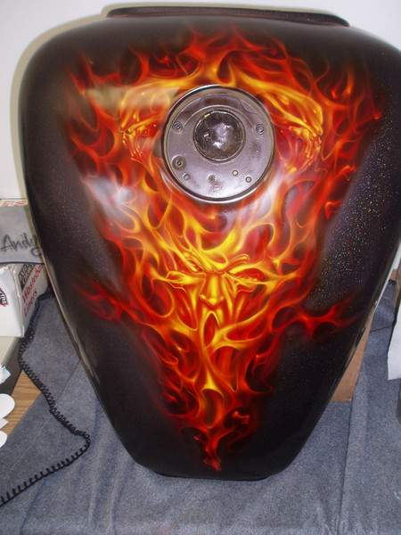 True Fire over Rainbow Flake