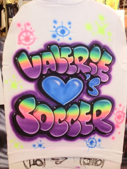 Valerie loves soccer