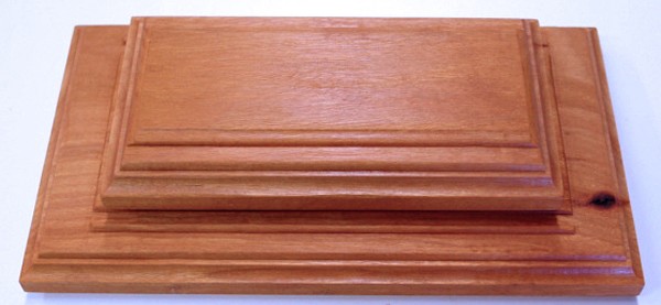 Meranti Wood 2 Tiered Base For Granite Statue