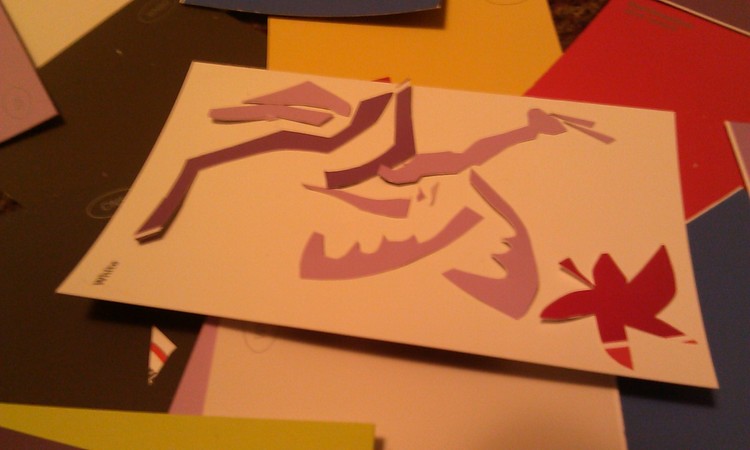 home made cutout  portrets