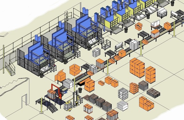 warehouse floor up-close