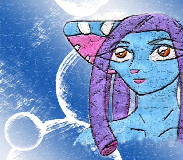 Blue kitty stone