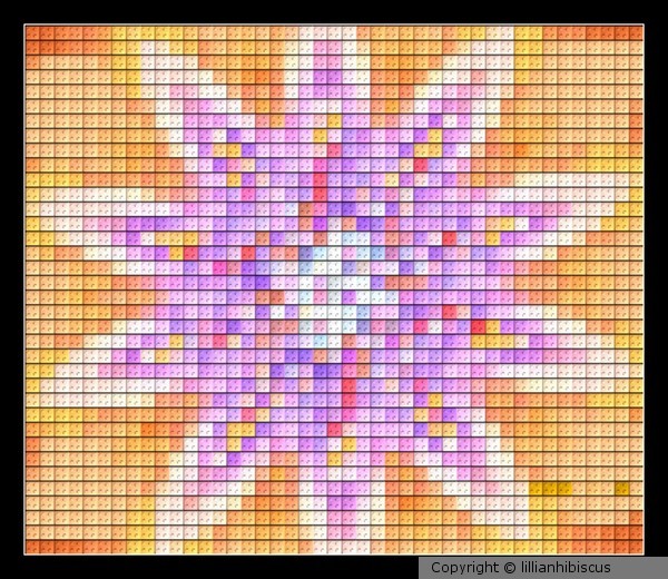 Floral Abstract Cross Stitch Design