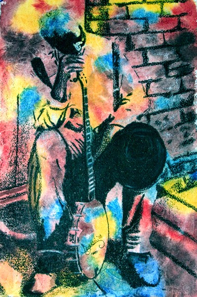 Old Man with Banjo