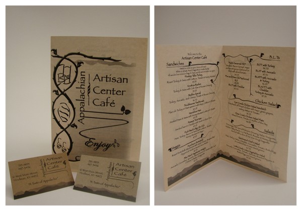Artisan Café Menu