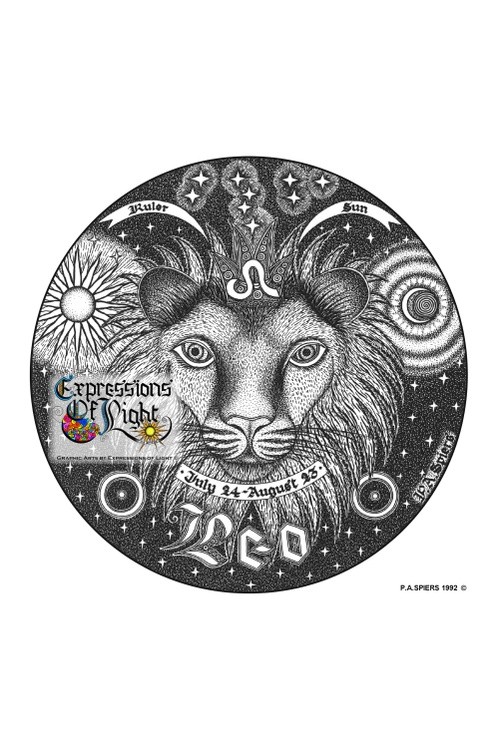 ExpoLight-Graphic-Arts-Zodiac-1992-0005-Leo (Pen-&-Ink-Mono-SP)