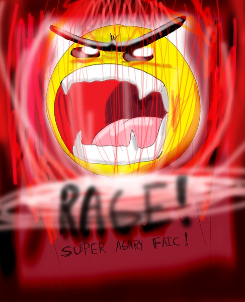 super angry rage face
