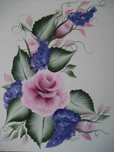 Rose with rose buds