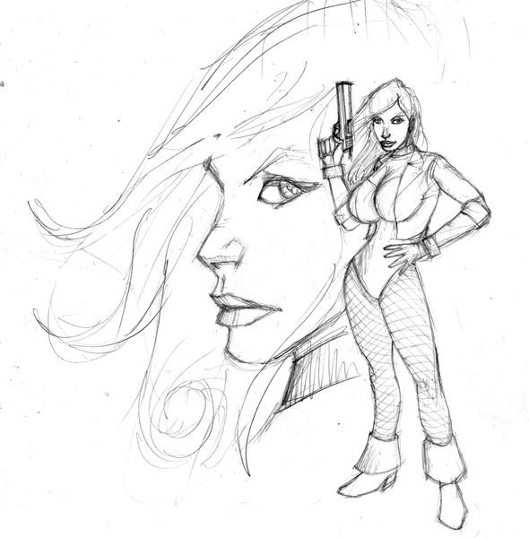 black canary and her face?