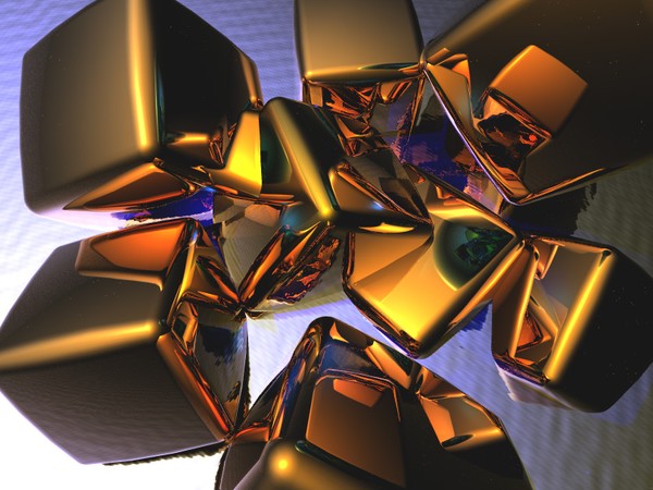 Gold Ice Cubes