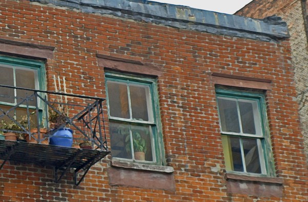 BLUE FLOWER POT