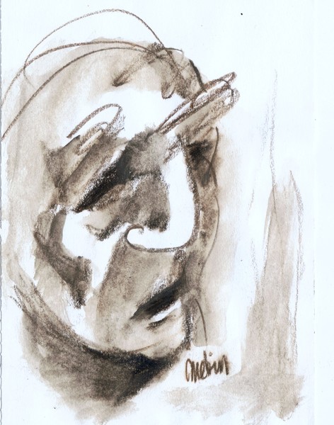 sketch of a portrait..