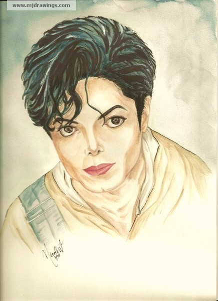 Michael Jackson painting - Childhood