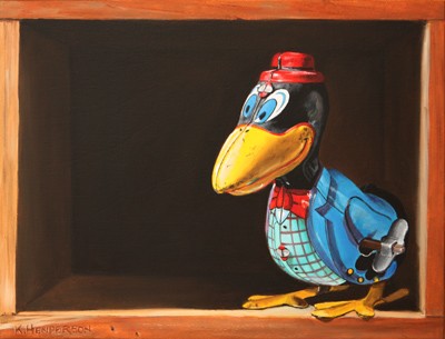 Old Crow - Vintage toy still life 