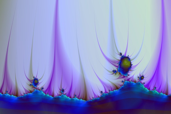 Alien Landscape in Blue