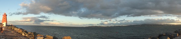 Dublin bay and Poolbeg Lighthouse