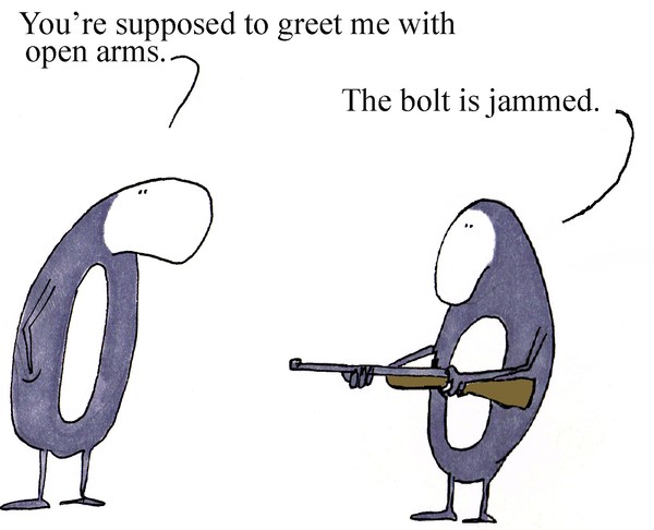 the bolt is jammed