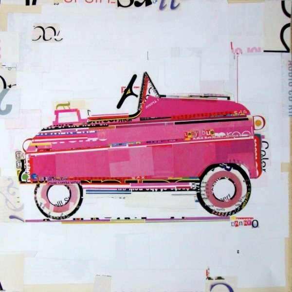 Pink Peddle Car