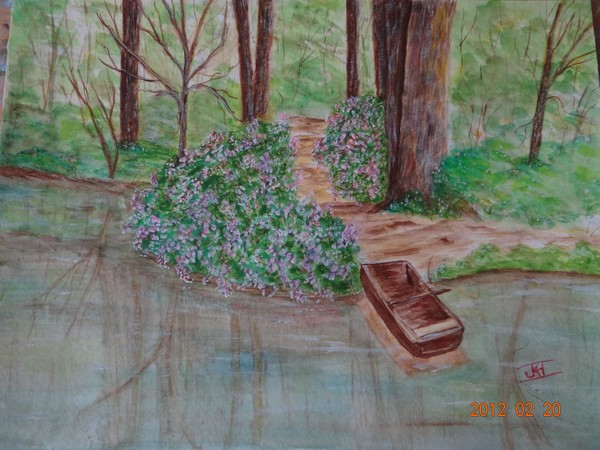 Some Where In Time-Watercolor