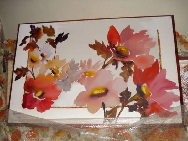 Flores aquareladas