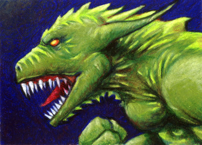 Card - Green Dragon - SOLD
