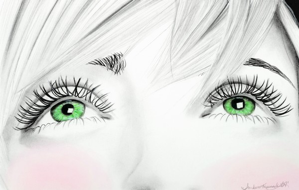 Startling Green Eyes