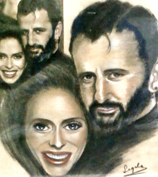RINGO STARR & BARBARA BACHE circa 1980