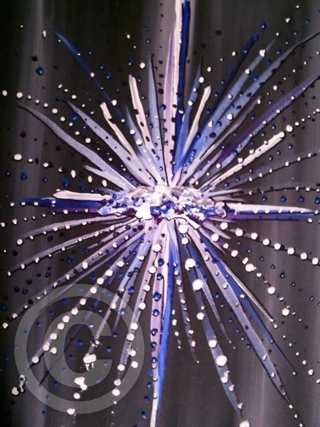Firework - blue