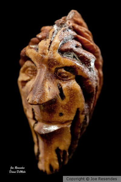 Carved Peach Pit: Hopeful