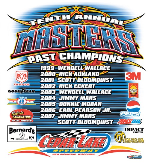 2008 MASTERS RACE OF CHAMPIONS BACK