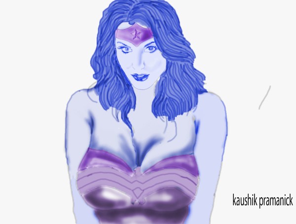 wonder woman in avatar look