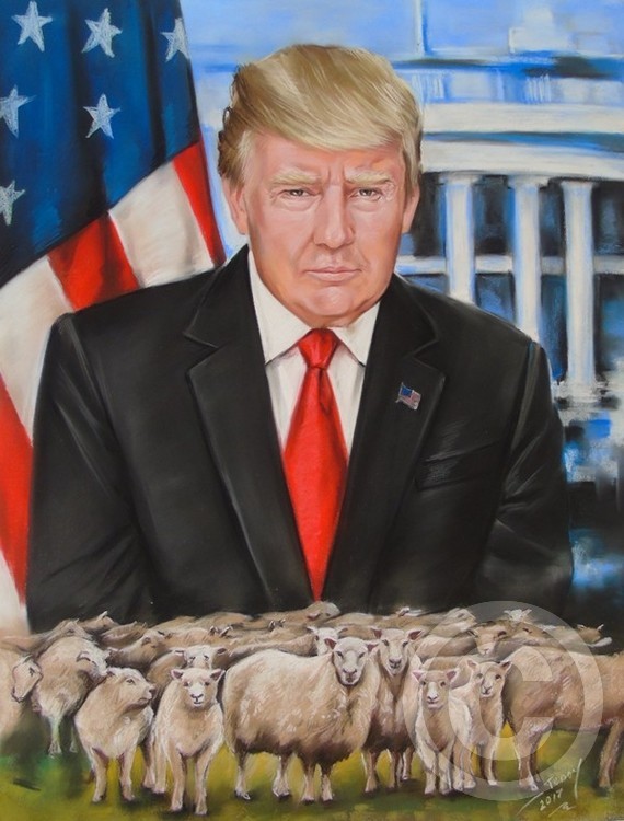 Portrait of Donald Trump