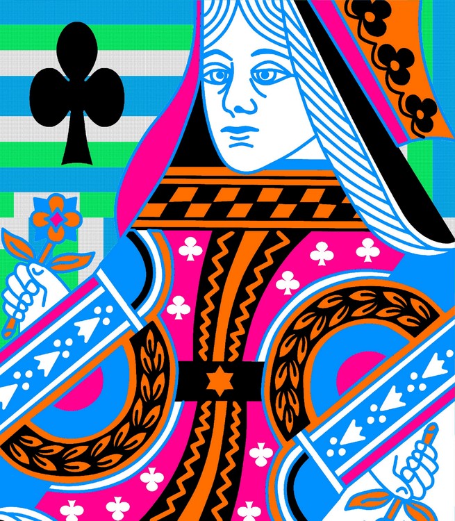 QUEEN OF CLUBS COLOURS 2