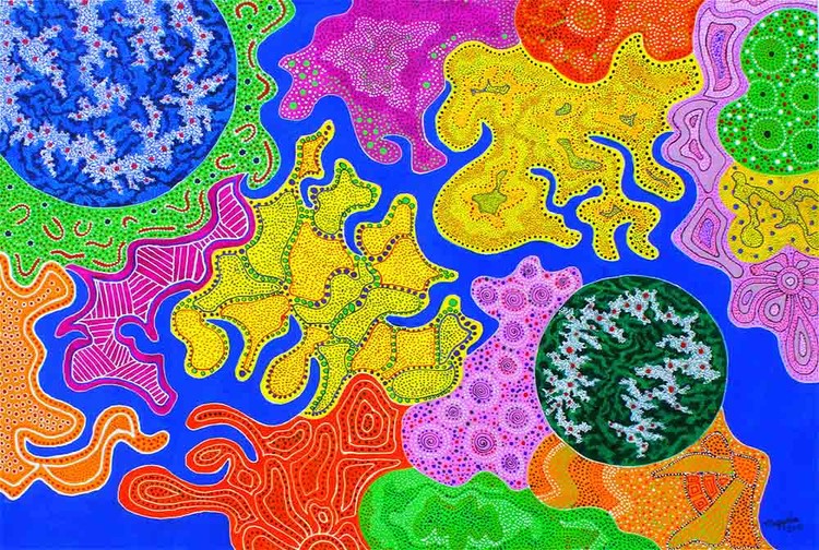 Floral in dotting
