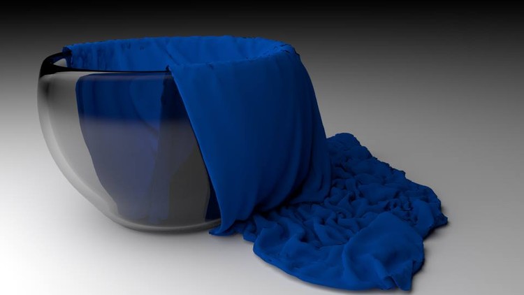 Blender ModelingFirst Etude - 2016Cloth in Glass jar