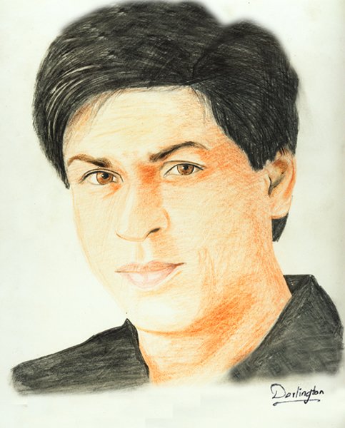 Shahrukh Khan drawing Spiral Notebook by Siddharth Kawreti - Pixels