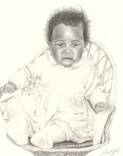 Baby in Christening Gown