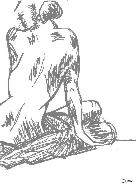 Woman on the bed