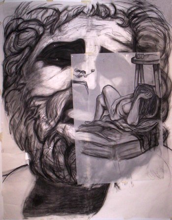 nude overlapping a face
