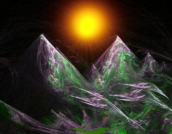 sunset mountain