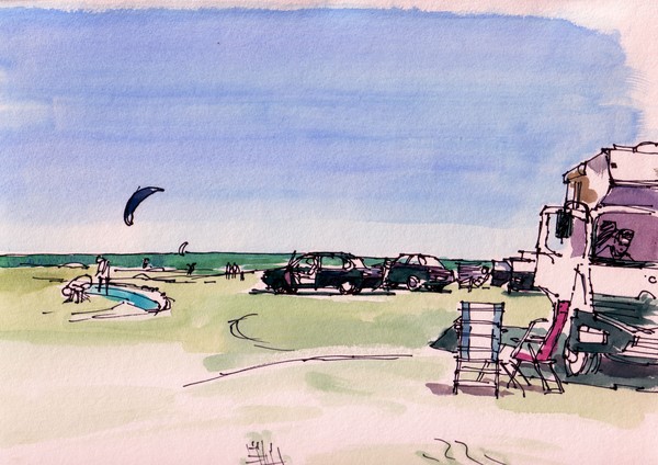 The beach at the North sea