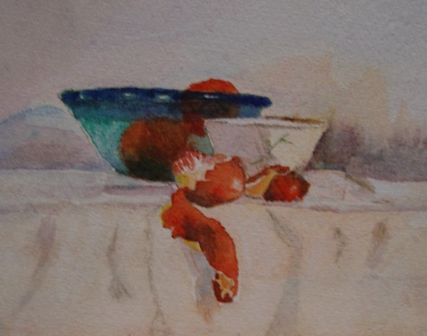 BLUE BOWL AND ORANGE STUDY